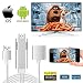 Produktbild IBACAKYS Lightning zu HDMI Kabel, 3-in-1 Lightning/Micro USB/Typ-C zu HDMI Adapter 1080P Digital AV Adapter HDTV Kabel Unterstützung iOS 8.0 und Android 5.0 und höher Smartphones auf HDTV/Beamer