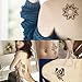 6 Sheets Wrist Body Art Henna Tattoo Stencil Flower Pattern Bracelet Design Women Makeup Party Gift