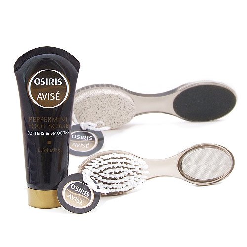 Professional 4 in 1 Foot Brush With Peppermint Foot Scrub 100ml