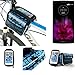 Produktbild Fahrrad Rahmentasche für LG Electronics G Flex 2, Fahrradhalterung Rahmenhalterung Handyhalterung Fahrradtasche Handy Smarpthone Frame Bag Halterung Bike mount Wasserabweisend, blau - K-S-Trade(TM)