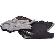 Prophete Fahrrad-Handschuhe, für Damen und Herren, Halbfinger mit Geleinlage, Größe S/M, Farbe schwarz (Packung mit 2) Fashion
