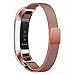 Produktbild Altsommer 7 Farben Armband 15mm für Fitbit Alta HR Milanese Magnetic Edelstahl Armband,Magnetisches Milanese-Edelstahl-Armband-Schnellverschluß Uhrenarmband für Damen Herren Blau (Coffee)