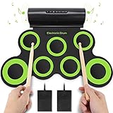 e drums gebraucht ✅ Tragbare und professionelle Trommel: Das E-Drum eingebaut in 1 SNARE, 3 TOMS, 1 CRASH, 1 RIDE, 1 HI-HAT; 2 Fußpedale spielen den Klang von Bass Drum; 5 Drum-Sets, 8 DEMO Songs, 3 Rhythmen. Sie können Ihr Instrument an Ihre Bedürfnisse anpassen, oder Sie können etwas leiser spielen, wenn Sie möchten