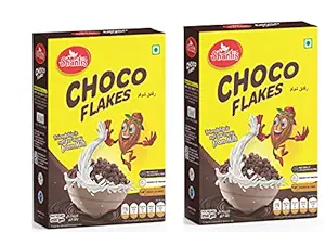 Shanti?s Choco flakes/ Instant Breakfast Cereals /Ready to Eat/Children Cereals 250 Gm Box (Pack of 2)