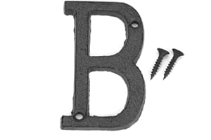 Domybestshop Plaque de porte C0F1 et vis de fixation (lettre B), acrylique