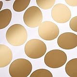 Mudder Gold Punkt Aufkleber Polka Kreis Wandaufkleber Schälen und Stock Herausnehmbarer Wandtattoo Punkte für Kinderzimmer Deko, 1,57 Zoll, 270 Punkte - 3