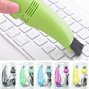 4square Plastic Flexible Rubber Mini USB Vacuum Keyboards Cleaner for PC Laptop Computer USB 2.0 Multi Color