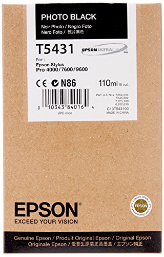 Epson T5431 Cartouche d'encre Photo noir pigmenté C13T543100