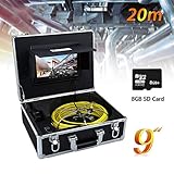 bosch inspektionskamera universalinspect MÖCHTEN SIE ALLE BILDER UND VIDEOS SPEICHERN: Das drahtlose Endoskop verfügt über eine DVR-Aufnahmefunktion. Es wird mit einer 8 GB SD-Karte geliefert. Und der DVR unterstützt SD-Karten mit bis zu 16 GB. Sie können jederzeit nach Belieben aufnehmen. Sie können das Bild direkt über den 9-Zoll-TFT-LCD-Farbmonitor mit integriertem Sonnenvisier sehen.