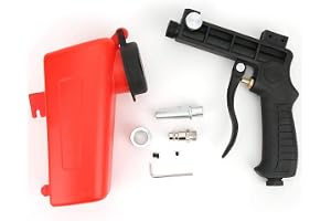 Bärbar Handhållen Sandblästerpistolsats, Hållbar Pneumatisk Sandblästringspistol med Anslutningsmunstycke, Spraypoleringsverktyg Sandblästringsverktyg för Rengöring Av Rost, Smuts, Färg