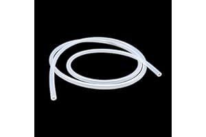 Silikonschlauch, iMeistek Lebensmittelechter flexibler Silikonschlauch, 6mm ID x 8mm OD, Länge 3 Meter, Wasser-Luft-SchlauchSchlauchrohr, für Pumpentransfer