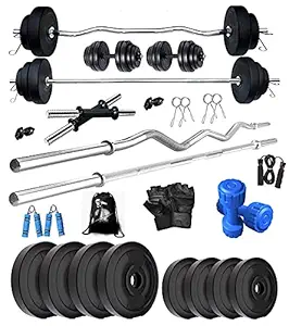 BodyFit Home Gym Set 40 Kg Exercise Sets Weight Plates Combo