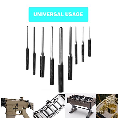 Splinttreiber Satz 9-teilig Durchschlag Werkzeug Kit für Pistole / Büchsenmacher / Handwerk und Reparaturen mit Tragetasche durch Esdabem - 7