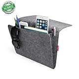 Organizador de la Cama, Caddie de Cama de Fieltro Organizador Caddy Bolsillo de Cabecera de almacenamiento colgante Junto a la Cama para Organizar Revistas Tabletas Teléfonos Cosas Pequeñas Soporte