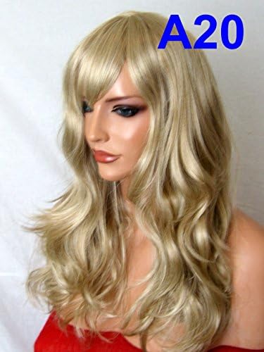 WIG FASHION Long Loose Curls Natural Party Heat Resistant Synthetic Hair Wig SANDY BLONDE Full Head Wig A20
