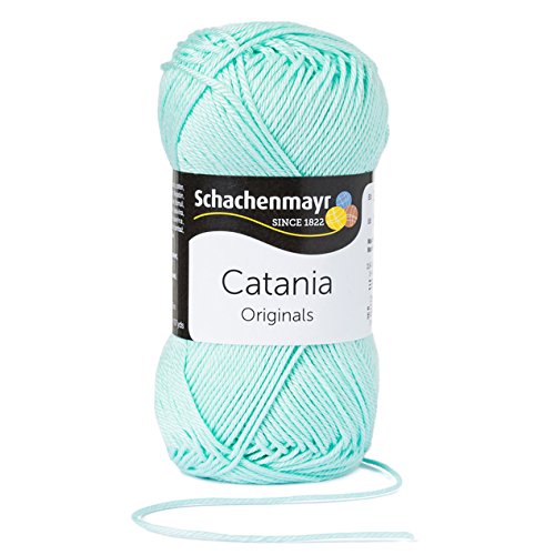 Schachenmayr 9801210-00385 Catania mint Handstrickgarn, Baumwolle