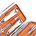 ALICE Multi-color Carbon Steel Nailcare Set 6pcs in Leather Box - Black