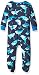 Hatley Baby Boys 0-24m Infant Footed Coverall Plaid Whales Footies, Multicoloured (Blue), 18-24 Months