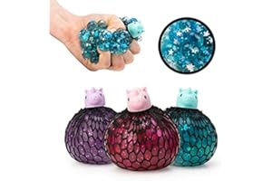 Tobar SQUISHY MESH - Palla antistress per animali domestici, motivo: unicorno