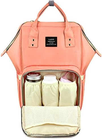 Baby Diaper Bag Backpack Multi-Function Nappy Changing Bag for Baby Care - VICIVIYA Nursing Large Capacity Lightweight Waterproof Travel Backpack-Orange