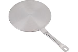 Delaman Placa Difusora de Calor, Adaptador de Inducción Difusor de Calor Convertidor de Difusor de Calor de Acero Inoxidable for Accesorios de Estufa Eléctrica de Gas 20cm / 24cm (Tamaño : 9inch)