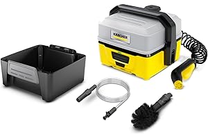 Kärcher Nettoyeur à Pression Mobile OC 3 + Kit Aventure, Débit : 2 L/h, Réservoir d'eau : 4 L, Tuyau : 2,8 m, Buse à Jet Plat, Flexible d’Aspiration d’Eau, Brosse Universelle, Boîte de Rangement