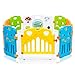 Baby Vivo PLAYPEN COLORS MADE OF PLASTIC WITH DOOR