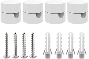 OASHISU 4 PZ Decentratore da Soffitto per Cavi Elettrici, Decentratore a Soffitto, Decentratore Lampadario, Gancio da Soffitto o Parete, Decentratore Cavo Elettrico, Fermacavo, [BIANCO, plastica ABS]