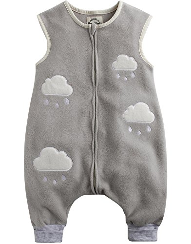 Vaenait Baby Toddler Kids 1-7 Yrs Sleep and Play Blanket Sleepsack Grey Cloud S
