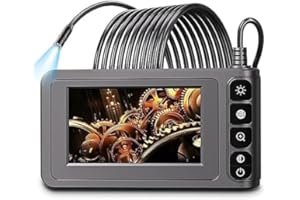 Industrie-Endoskop, SKYBASIC 20m Inspektionskamera mit 4,3-Zoll-Bildschirm Endoskopkamera mit 8 LED-Licht 8 mm IP67 wasserdichte Kamera Rohrkamera Endoskop Kamera 3 Helligkeiten Einstellbar (DT-20M)