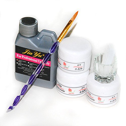 Fashion Galerie Nailart Acryl Set Profi- acrylic Puder 120ml Acryl Flüssigkeit - 2