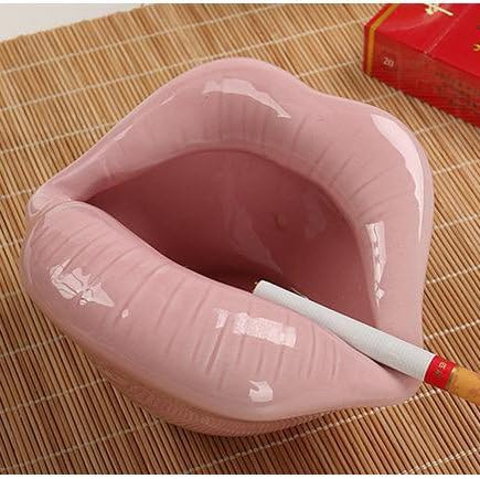 Personalized creative ceramic lips ashtray,Pink