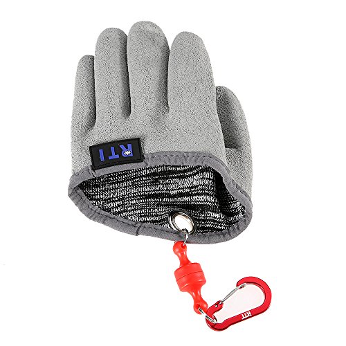 Lixada 1pc Gant de pêche avec Aimant de Libération Fisherman Professional Catch Fish Gants avec des Crochets magnétiques Hunting Glove (L-Left Hand)