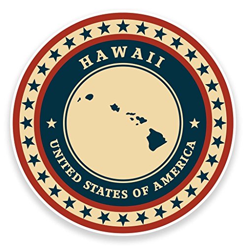 2 x Hawaii USA vinyl Aufkleber Aufkleber Laptop Auto Reise Gepäck Label Tag # 9341 - 10cm/100mm Wide
