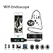 Produktbild Hangang Wireless Endoskop, Wireless Endoscope Borescope Wifi Inspektionskamera mit IP68 wasserdicht 2.0 Megapixel für Samsung iPhone MAC Laptop Windows Android USB IOS Endoskope10M