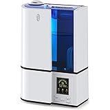 TaoTronics Humidificateur d'Air Maison Bébé 4L, Humidificateur Bébé avec 3 Niveaux de Brume, Minuterie de 1 à 24h…