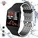 Produktbild aidiado Fitness Tracker Bluetooth Smart Watch mit Herzfrequenz Blutdruckmessgerät Call Reminder Activity Tracker Wasserdicht Schrittzähler Band für iOS Android Telefon Herren Damen, Freedom Gray