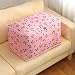 Produktbild Große Aufbewahrungstasche, Stoff Kleidung Tasche, dick Ultra Größe zur Aufbewahrung unter dem Bett, Feuchtigkeit Proof, Pink cherry, Extra large (60*40*33cm)
