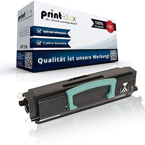 Print-Klex GmbH & Co.KG - Toner per stampanti Lexmark E250 E250D E250DN E250N E350 E350D E350DN E352 E352DN OptraE250 E250A11E E352H11E, colore: nero, misura XXL