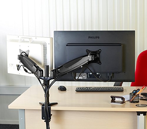 General Office Gasgefederter Doppel-Monitor-Schwenkarm GSA-27.duo, bis 69 cm (27″) - 4