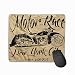 Produktbild Mouse Pad Motorcycle Vintage Race Man Graphic Design Art Rectangle Rubber Mousepad 11.81 X 9.84 Inch