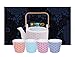 Produktbild Tokyo Design Studio, Star Wave,Teekanne mit 4 Becher , 5-tlg., 0.8 L kanne, Porzellan
