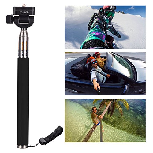 Fotocamera lente kit, Elecguru 10Â in 1Â mini kit lente 12Â x teleobiettivo + Fish Eye + obiettivo grandangolare + obiettivo macro selfie stick monopiede + telecomando Bluetooth + mini treppiede per iPhone 4S 5Â C 5S 5SE 6Â 6S Plus HTC LG XC311