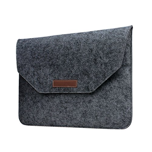 Batianda 15,4 Zoll Filz Sleeve Hülle für Macbook Pro Retina 15 /2016 MacBook Pro 15 Touch Bar,Dunkelgrau - 2