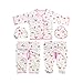 DEHANG 5 Piece Set Unisex-Baby Newborn Baby Clothes with Pants and Bib and Cap - Pink