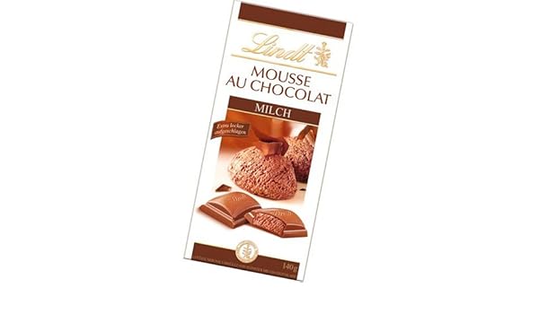 Lindt Mousse Au Chocolat Milch Chocolate Pouch 140 G Amazon In