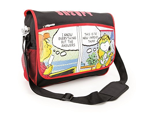 Snoopy shoulder bag children's backpack school backpack schoolbag | contains two net pockets on the sides and lots of storage room | optimal padding on the carrying straps | Size approx. 36 x 11 x 27