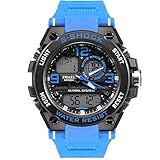 xianjun Herren Sportuhr - Wasserdichte Elektronische Datumsanzeige Analoge Armbanduhren Casual Watch