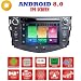 Produktbild Android 8.0 GPS DVD USB SD WI-FI Bluetooth MirrorLink Autoradio 2 DIN Navigationssystem Toyota RAV4 2006 2007 2008 2009 2010 2011 2012