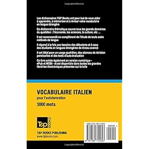 Vocabulaire français-italien pour l'autoformation. 3000 mots